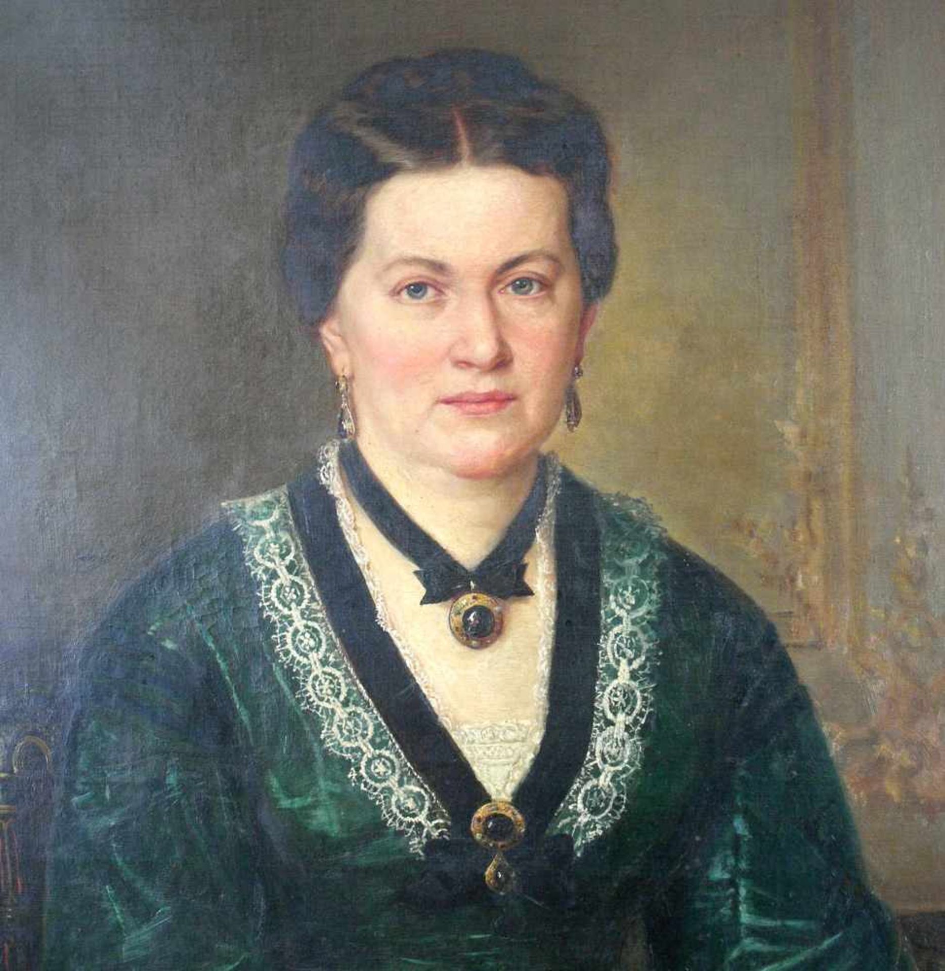 Pistor,H.,Porträt Gräfin von Schönau-Ebenheimre. u. sign. u. dat. Herm. Pistor 1873, wohl Hermann - Bild 2 aus 2