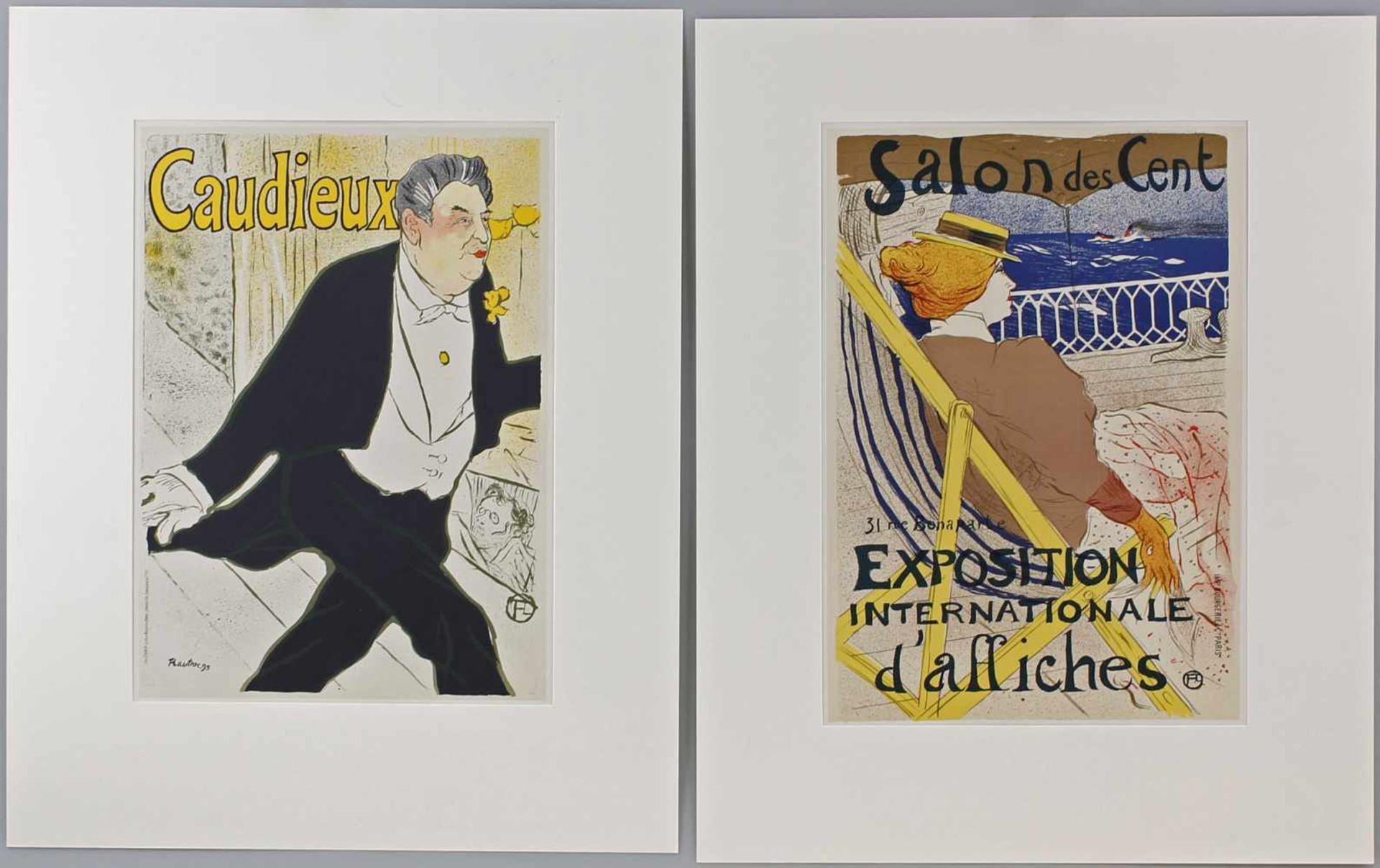 Toulouse-Lautrec, 2 Blätter aus Les Affichesjeweils lithrographische Reproduktion, aus Edouard