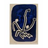 Georges Braque (1881 Argenteuil - 1963 Paris) Oiseau de nuit noir, Farbholzschnitt auf