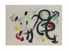 Joan Miró (1893 Barcelona - 1983 Palma de Mallorca) (F) Danse Barbare, Farblithografie auf Bütten,