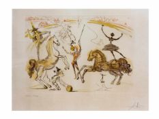 Salvador Dalí (1904 Figueres/Spanien - 1989 ebenda) (F) Ecuyère aus 'Le Cirque',