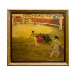 Roberto Domingo Fallola (1883 Paris - 1956 Madrid) Stierkampf, Öl auf Leinwand, 65,3 cm x 69,3 cm,