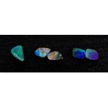Konvolut Opale in verschiedenen Schliffen Vollopal, Farbe boulder, 11-tlg., Australien, die Steine