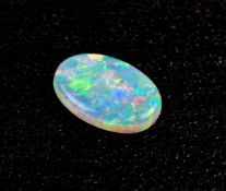 Loser Vollopal Farbe crystal, oval geschliffen, Australien, ca. 10,76 ct, Bewertung der Opale von '
