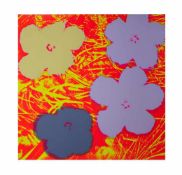 Andy Warhol (1928 Pittsburgh - 1987 New York) (F) Flowers, Farbserigrafie auf Papier, 91 cm x 91