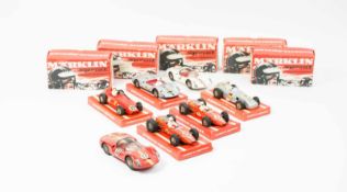 Märklin Konvolut Modellautos 7-tlg., Sprint- und Sportwagen, Formel 2, Modellnummern 1300, 1301,