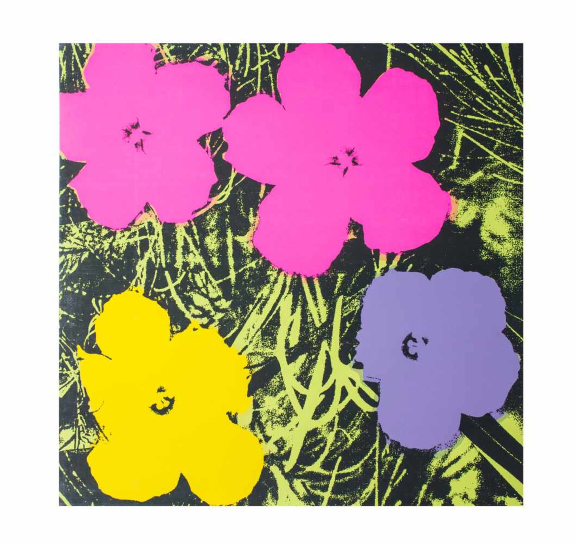 Andy Warhol (1928 Pittsburgh - 1987 New York) (F) Flowers, Farbserigrafie auf Papier, 91 cm x 91