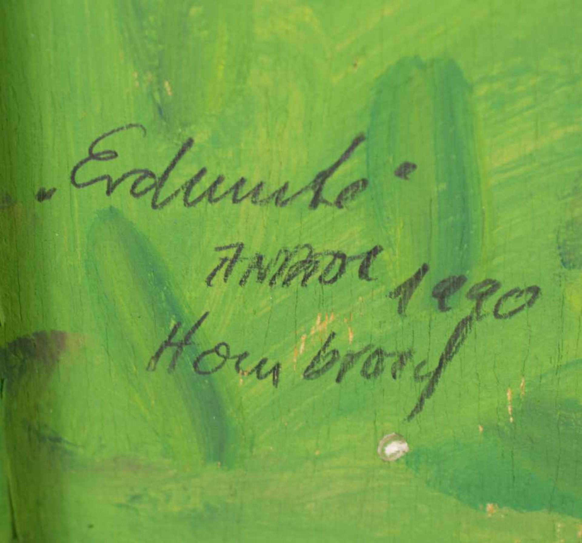 Anatol (Herzfeld) (1931 Insterburg) Erdmute, Acryl auf Karton und Holz, im Holzkasten, 74 cm x 63 - Image 2 of 2