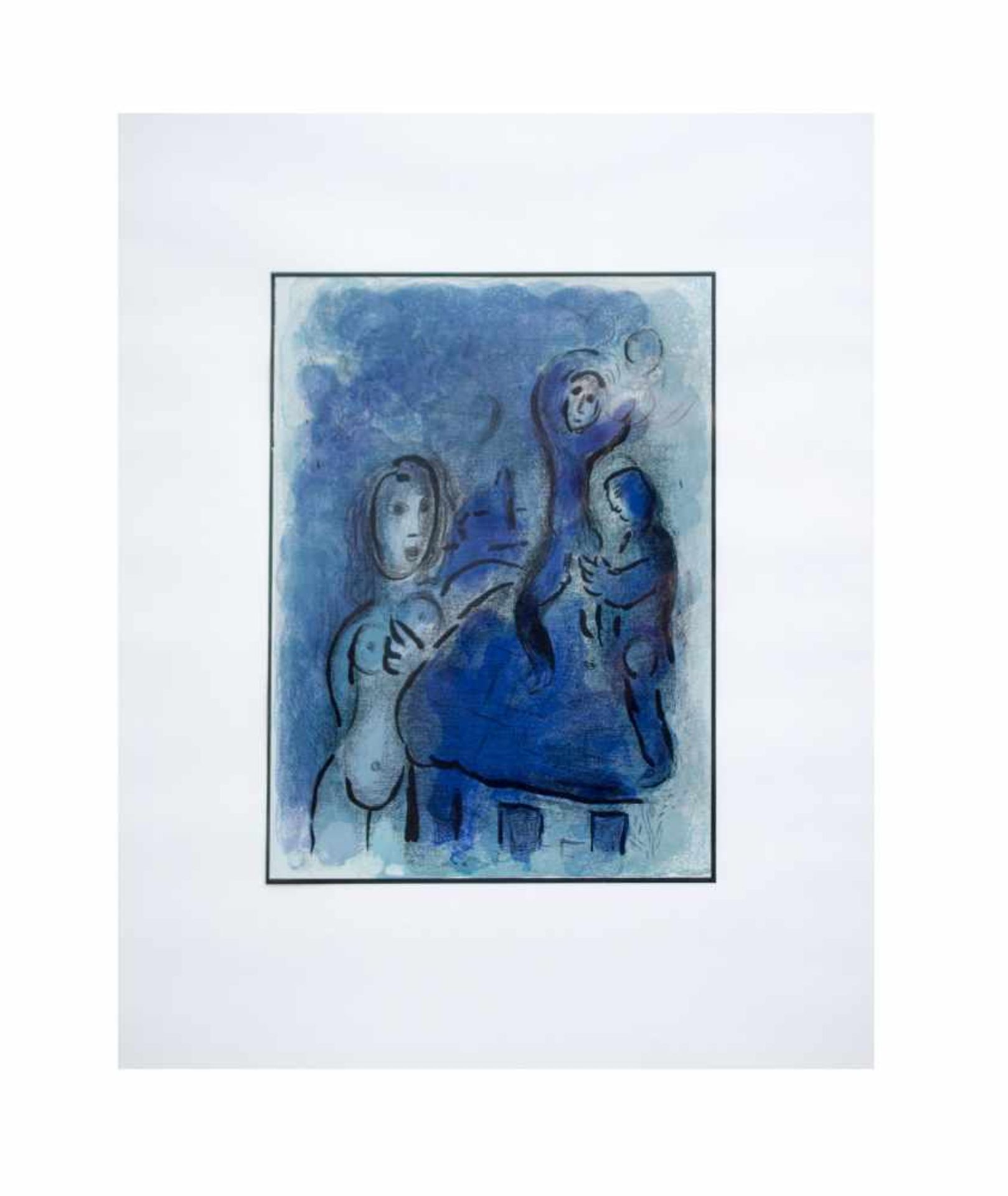 Marc Chagall (1887 Witebsk - 1985 Paul de Vence) (F) 2-tlg., 'Rahab und die Kundschafter in Jericho' - Image 2 of 2