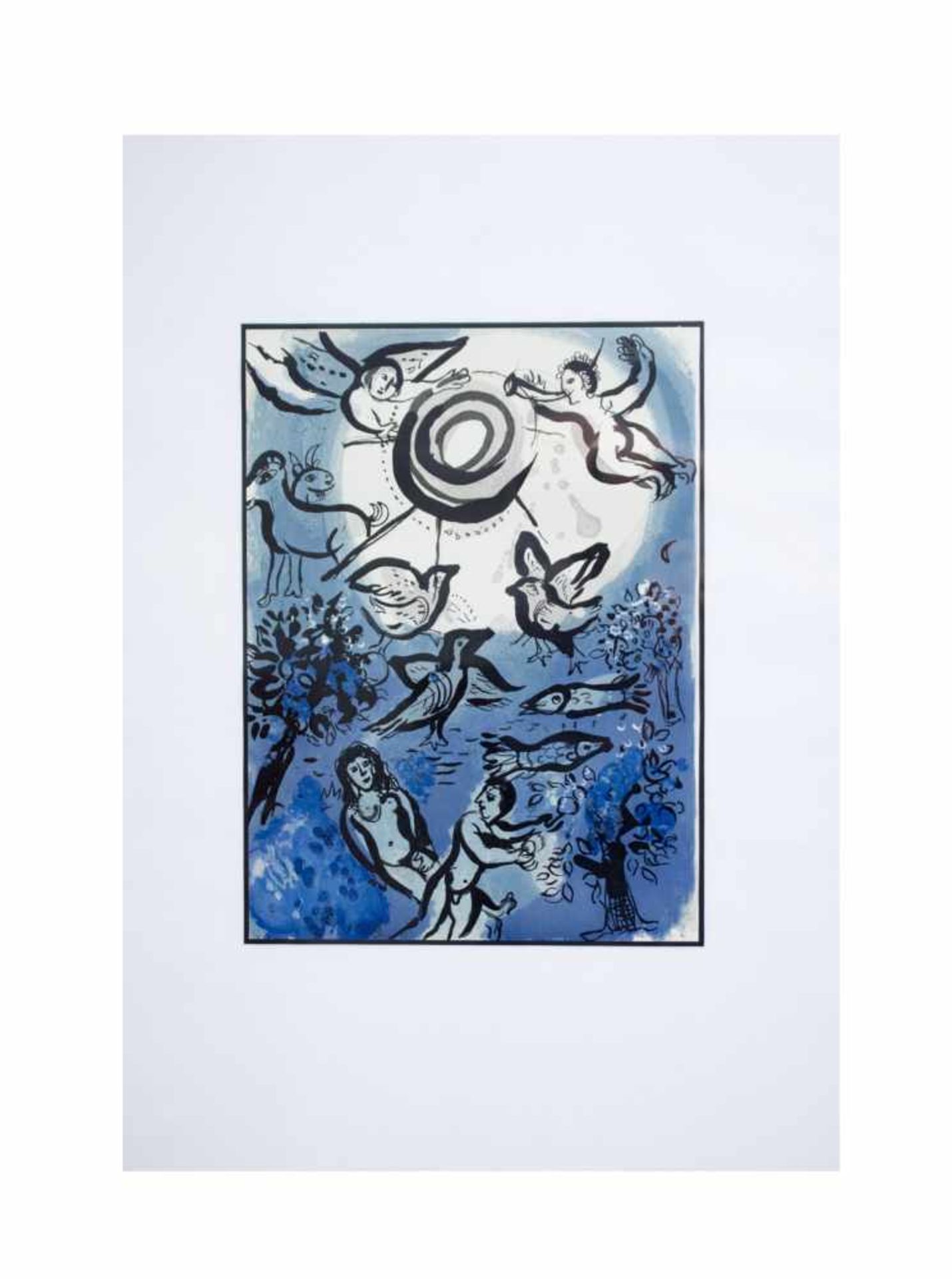 Marc Chagall (1887 Witebsk - 1985 Paul de Vence) (F) 2-tlg., 'Rahab und die Kundschafter in Jericho'