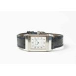 Jaeger-LeCoultre Damenarmbanduhr, Reverso Classique, Quarz, Gehäuse Stahl, Durchmesser 20 mm,