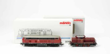 Märklin Paar Diesellokomotiven BR 260 423-9 und 216 025-7 H0, 37615 und 33743, Wechselstrom, Digital