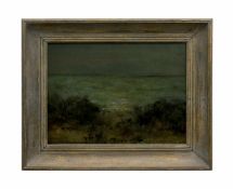 Wilhelm Brandenberg (1889 Essen - 1975 Krefeld) Landschaft am Meer, Öl auf Leinwand, 40,8 cm x 54