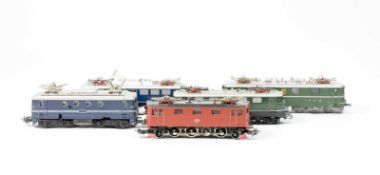 Märklin Konvolut Elektrolokomotiven 5-tlg., H0, 3039, 3034, 3030, 3013 und 3336, E-Lok BR E10 238 in