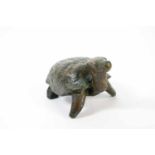 Rudolf Christian Baisch (1903 Böblingen - 1990 Mettmann) Schildkröte, 1971, Bronze, Höhe 7 cm,