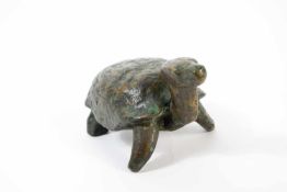 Rudolf Christian Baisch (1903 Böblingen - 1990 Mettmann) Schildkröte, 1971, Bronze, Höhe 7 cm,