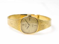 Rolex Damenarmbanduhr, Cellini, Handaufzug, Gehäuse 750 Gelbgold, Durchmesser 2 cm, Armband 750