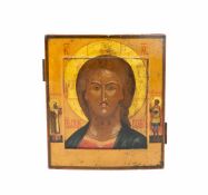 Ikone 'Christus Pantokrator' Russland, um 1780, Tempera auf Holz, 32 cm x 27,5 cm, restauriert,