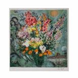 Marc Chagall (1887 Witebsk - 1985 Paul de Vence) (F) Bouquet de fleurs, Farblithografie auf