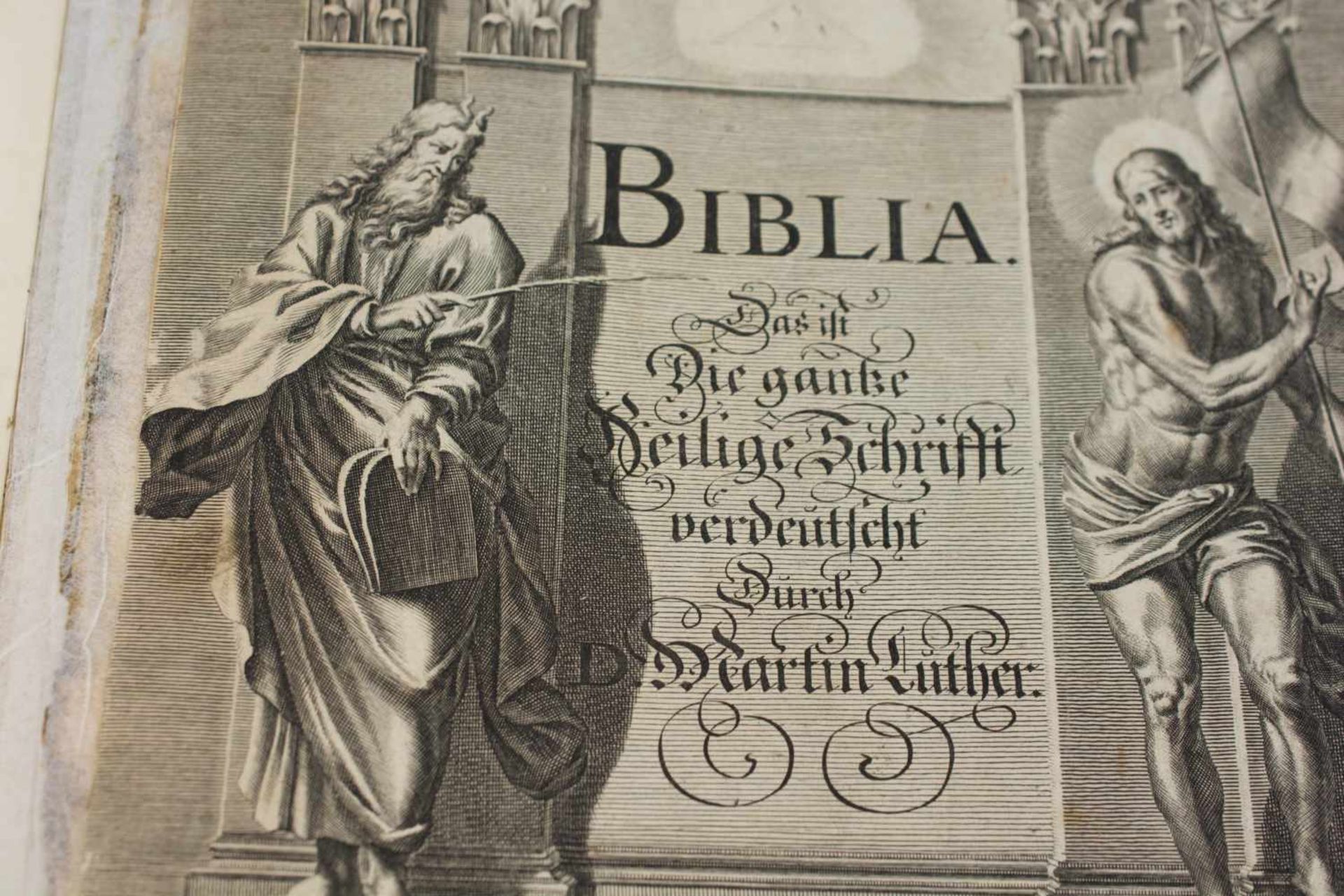Bibel Das ist die ganze heilige Schrift verdeutlicht durch Martin Luther, 17. Jh., Johann Andrea - Image 4 of 4