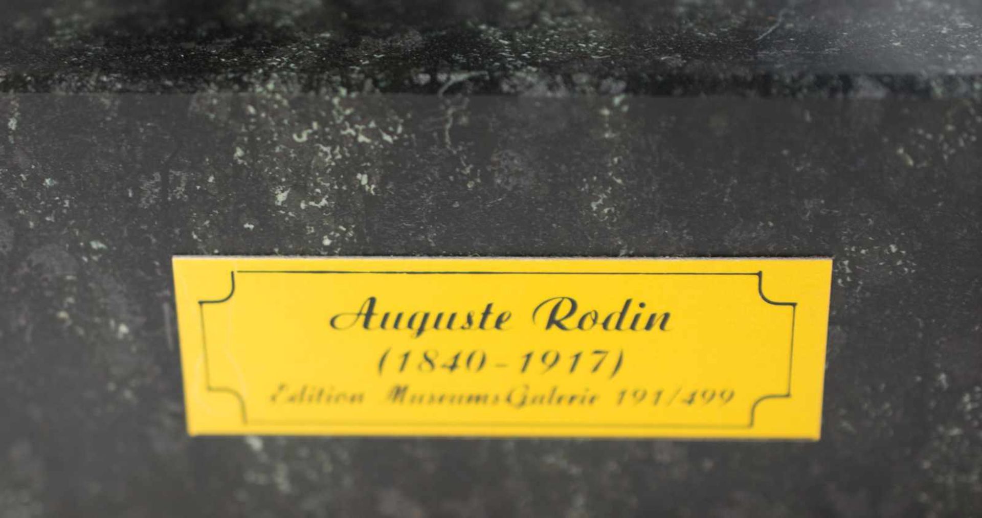 Nach Auguste Rodin (1840 Paris - 1917 Meudon) Der Denker, 20. Jh., Bronze, patiniert, auf - Image 2 of 3