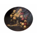 H.O. Schiele (um 1900) Blumenstillleben, Öl auf Leinwand, 84,5 cm x 98,5 cm, unten recht signiert,