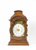 Wanduhr Frankreich, Angeluy, Paris, um 1850, Messing, Holzgehäuse mit verglaster Tür, Höhe mit