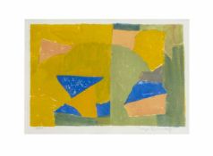 Serge Poliakoff (1906 Moskau - 1969 Paris) (F)Composition jaune, verte, bleue et rouge,