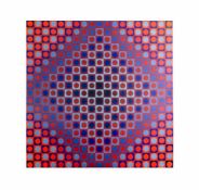 Victor Vasarely (1908 Pecs - 1997 Annet-sur-Marne) (F)Grafik aus der Serie 'Permutation',