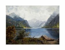 E. Schreiber (19./20. Jh.)Achensee, Öl auf Leinwand, 58 cm x 76 cm, unten rechts signiert,