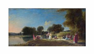 James Digman Wingfield (1800 unbekannt - 1872 London)On the Thames near Medmenham / Elisabeth