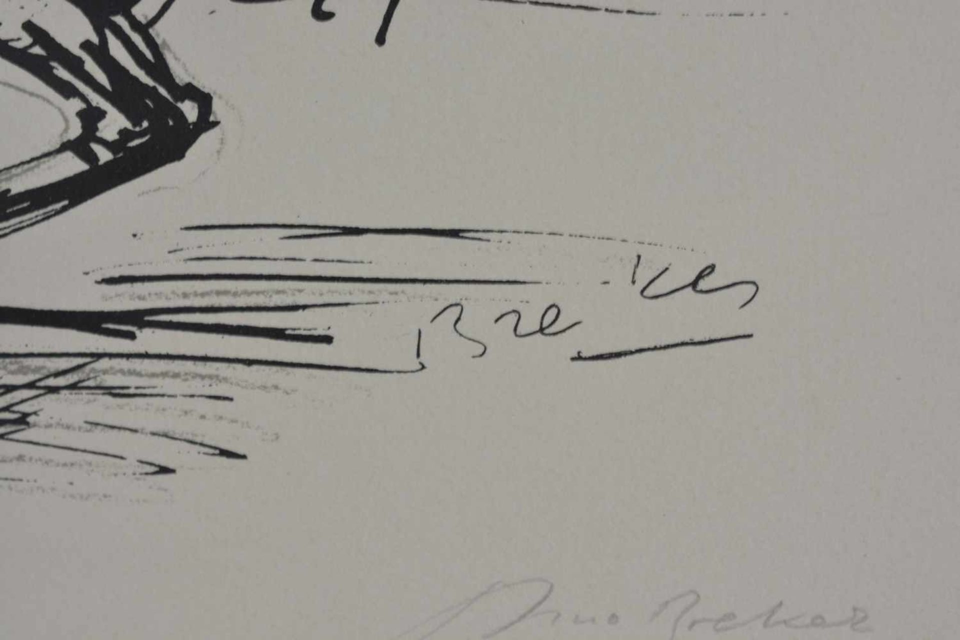 Arno Breker (1900 Elberfeld - 1991 Düsseldorf) (F)Apollo auf dem Pferd, Lithografie auf Papier, - Bild 2 aus 4