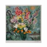 Marc Chagall (1887 Witebsk - 1985 Paul de Vence) (F)Bouquet de fleurs, Farblithografie auf Papier,