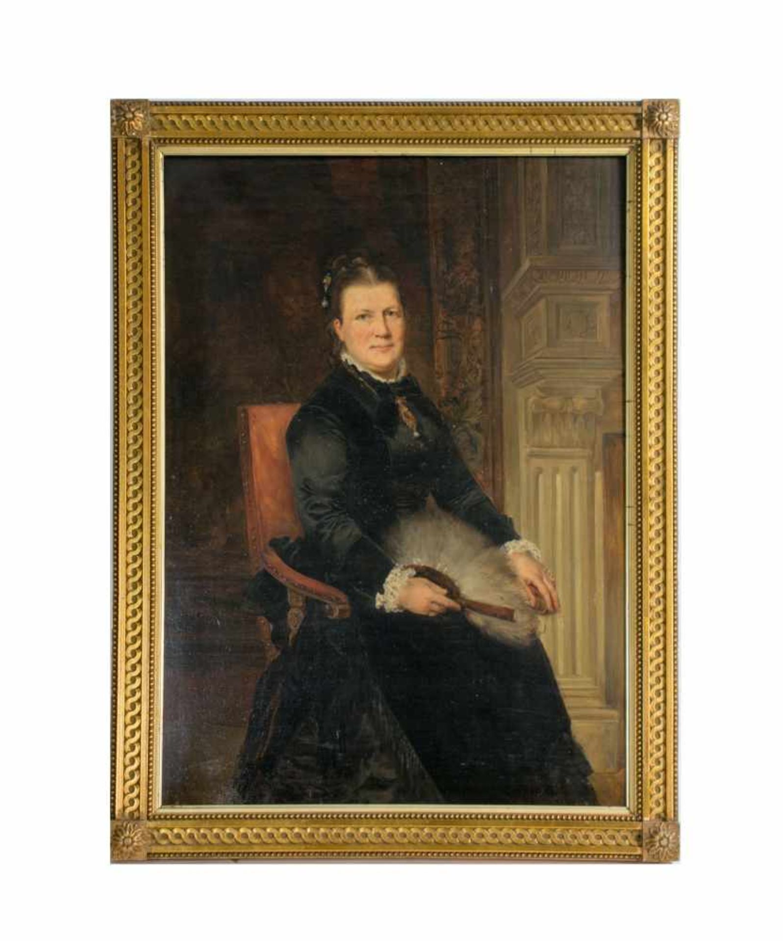 Marie Zajaczkowska (1853 Brünn - 1932 Wien)Porträt von Marie Luise Vietor (Erste Ehefrau von Georg - Image 2 of 2