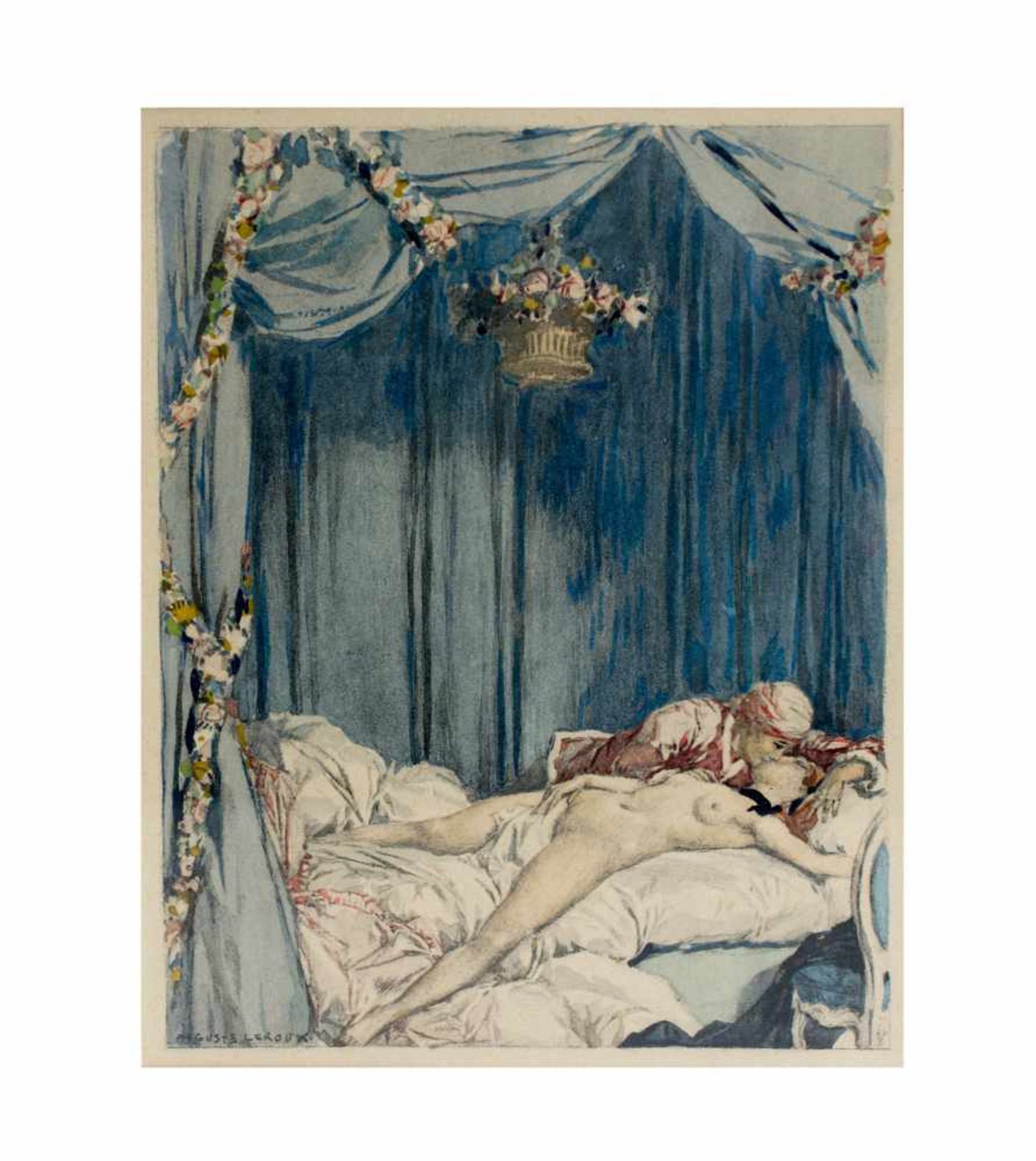 Jules Marie Auguste Leroux (1871 Paris - 1954 ebenda)Paar Arbeiten aus der Serie 'Casanova',
