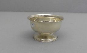 SCHALE / FUSSSCHALE / bowl on a stand, 925er Silber (115 g), Mexiko. Profilierter Rundstand mit