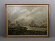 ANSCHÜTZ, GEORG FRIEDRICH MARIA (1920-1991), Gemälde / painting: "Niederrheinische Landschaft", Öl