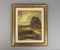 NOWAK, HANS (Halle an der Saale 1922-1996 Peine), Gemälde / painting: "Torfstich", Öl auf Leinwand /