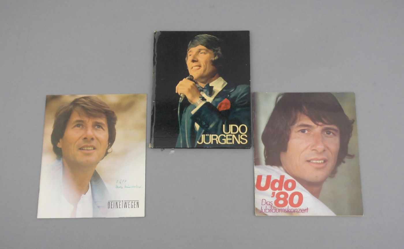 UDO JÜRGENS - AUTOGRAPHEN: 2 Konzertbroschüren (