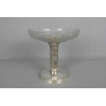 JUGENDSTIL - FUSSSCHALE / TAFELAUFSATZ / bowl on a stand / Art nouveau centerpiece, zweiteilig,