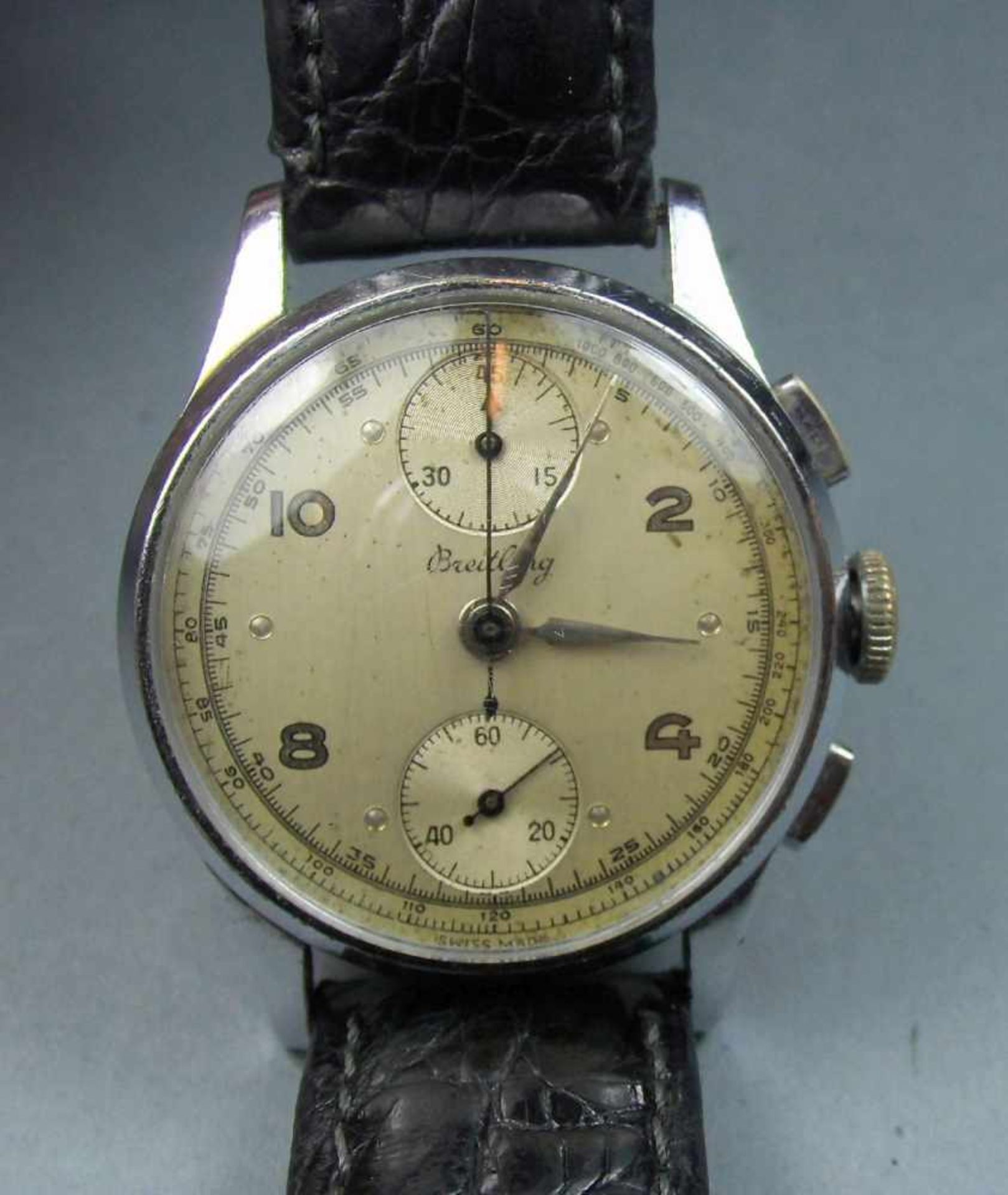 VINTAGE BREITLING ARMBANDUHR - CHRONOGRAPH, Automatik-Uhr, Manufaktur Breitling / Schweiz, um