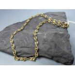 ANKERKETTE / COLLIER / necklace, 750er Gelbgold (26,9 g), L. 40 cm.