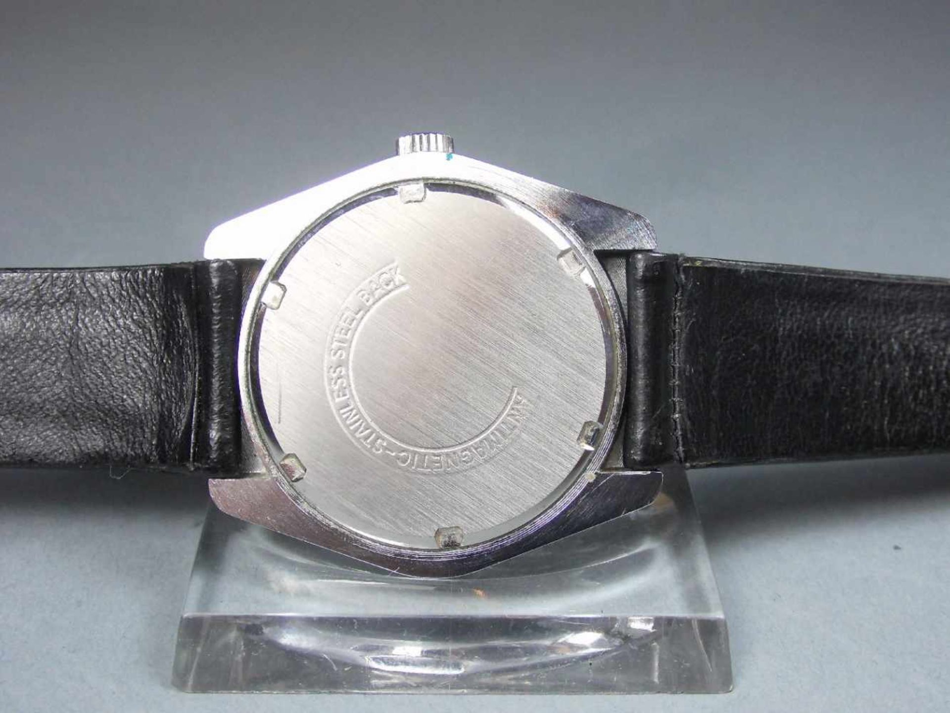 ARMBANDUHR: PRIMATO SUPER-AUTOMATIC / wristwatch, Manufaktur Ewald Fleck & Co. KG / Pforzheim. - Bild 7 aus 7