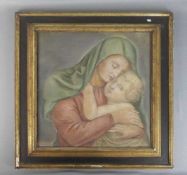 KLINGSHIRN, ADOLF (München 1890-1972 ebd.), Gemälde / painting: "Muttergottes mit Christuskind",