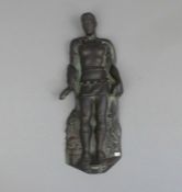 ANONYMUS (deutscher Bildhauer des 20. Jh.), Relief: "Heiliger Florian", Bronze, als Hochrelief