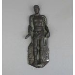 ANONYMUS (deutscher Bildhauer des 20. Jh.), Relief: "Heilige Barbara", Bronze, als Hochrelief