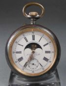 DOPPELKALENDER - TASCHENUHR / pocketwatch, J. Verhagen & Co., Köln, Ende 19. Jh. / Anfang 20. Jh.;