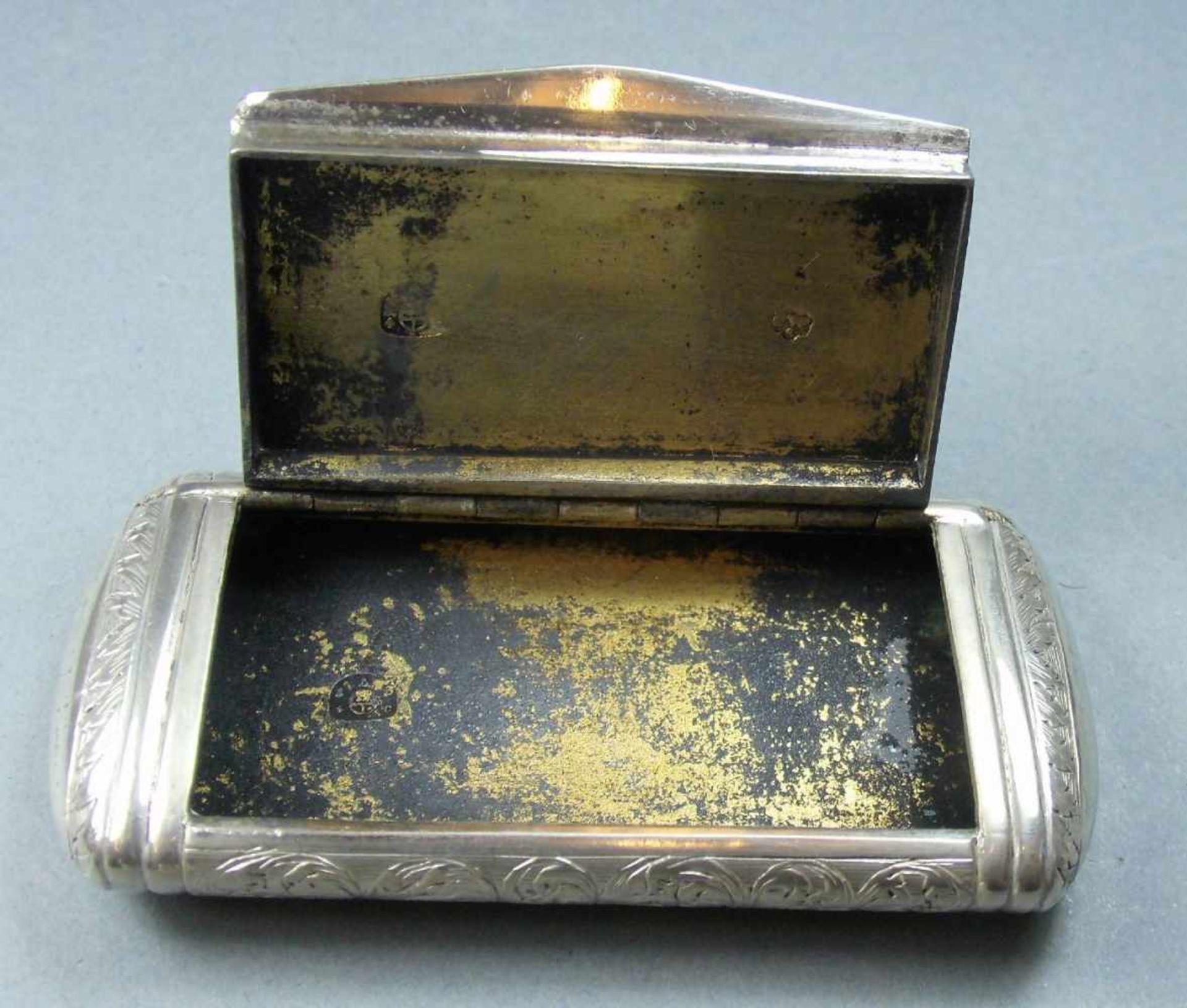 TABATTIÈRE / PILLENSCHATULLE / PILLENDOSE / PASTILLENDOSE / silver box, Österreich-Ungarn, Wien/ - Bild 4 aus 7