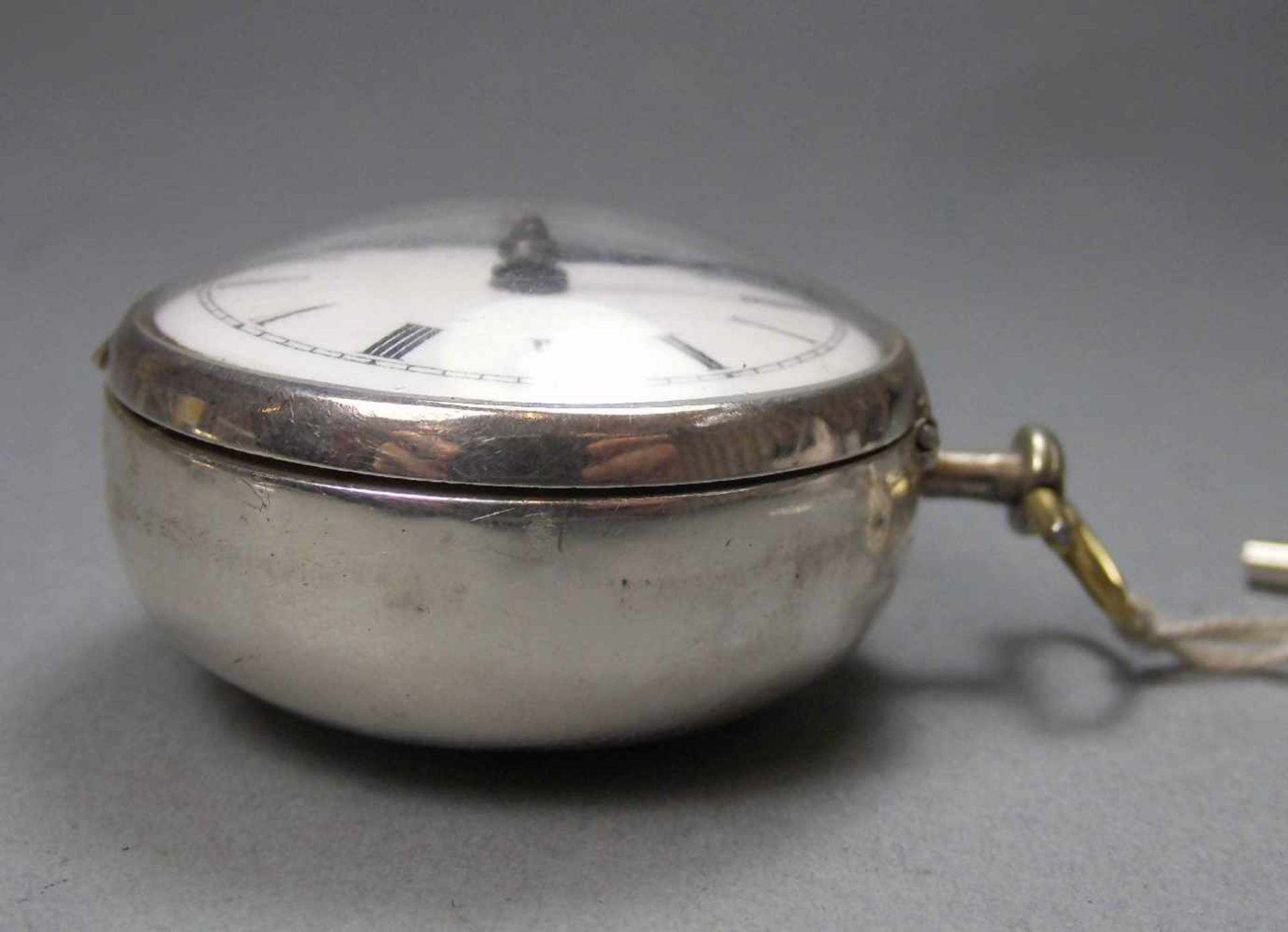 SPINDELTASCHENUHR / pocket watch, England / London / 1763, Schlüsselaufzug. Uhr mit Pair-Case- - Bild 7 aus 11
