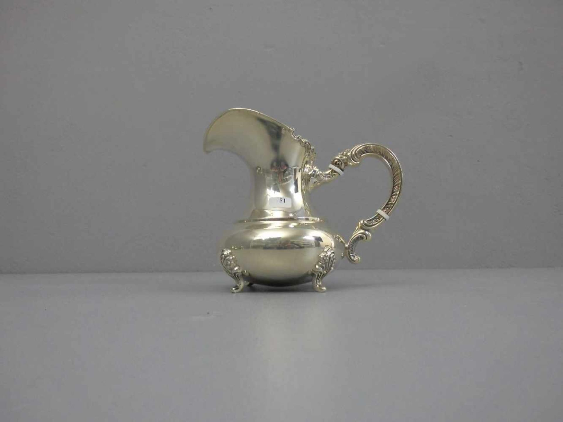 KANNE / SAHNEKANNE / creamer, 925er Silber (298 g), gepunzt mit Feingehaltsangabe, Halbmond und - Bild 2 aus 4